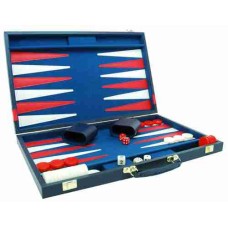 Backgammon-koffer blauw vinyl 46x30 cm.
* Verwacht week 19 *