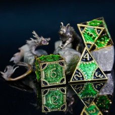 Dobbelstenenset Metaal Steampunk Groen Dobbelstenenset Metaal Steampunk Groen