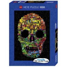 Puzzel Doodle Skull 1000 st.Heye 29850