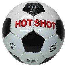 Soccerball HOT-SHOT white/black shiny sz.5