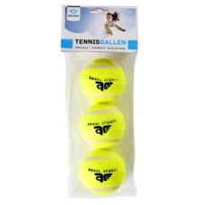 Tennisballs 3 in bag yellow ANGEL