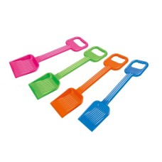 Plastic shovel w/ ribbed surface 4 colours