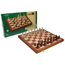 Chess cas.Tournam.6 Mahog/Ash 53x26cm
