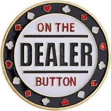 Dealerbutton Poker Metaal 4 cm.