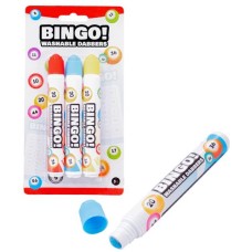 Bingo dabbers, set van 3 kleuren blister