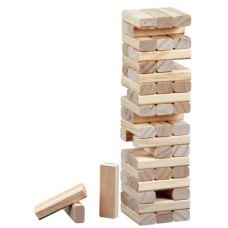 Blokkentorenspel Timber 56 blok.blank hout Blokkentorenspel Timber 56 blok.blank hout