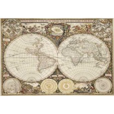 Wooden puzzle Antique world map L 300