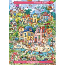 Puzzel Good Morning, Happytown 1000 Heye NEW 
* herdruk, levertijd onbekend *