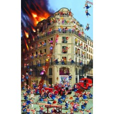 Puzzle Fire Brigade,Ruyer,Comic 1000 Piatnik
