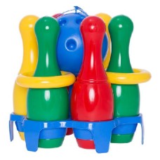Bowling/Kegelset 6 kegels / bal / werpring Bowling/Kegelset 6 kegels / bal / werpring
